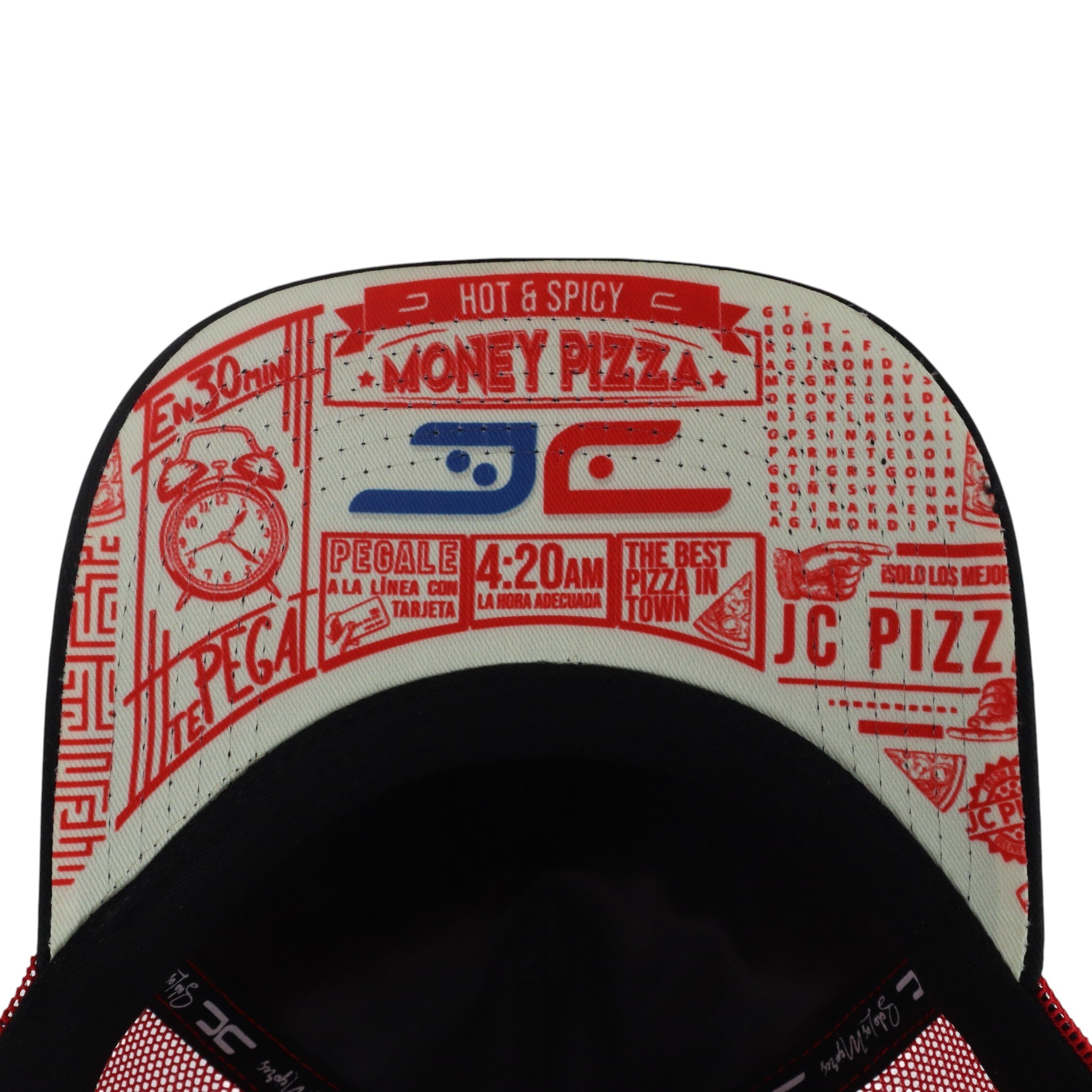 GORRA JC HATS PIZZA CURVE MESH BLACK