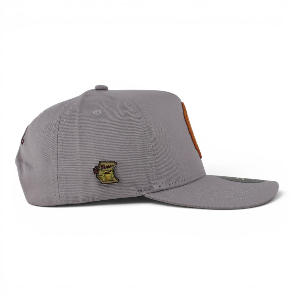 GORRA JC HATS PIZZA GRAY CURVE