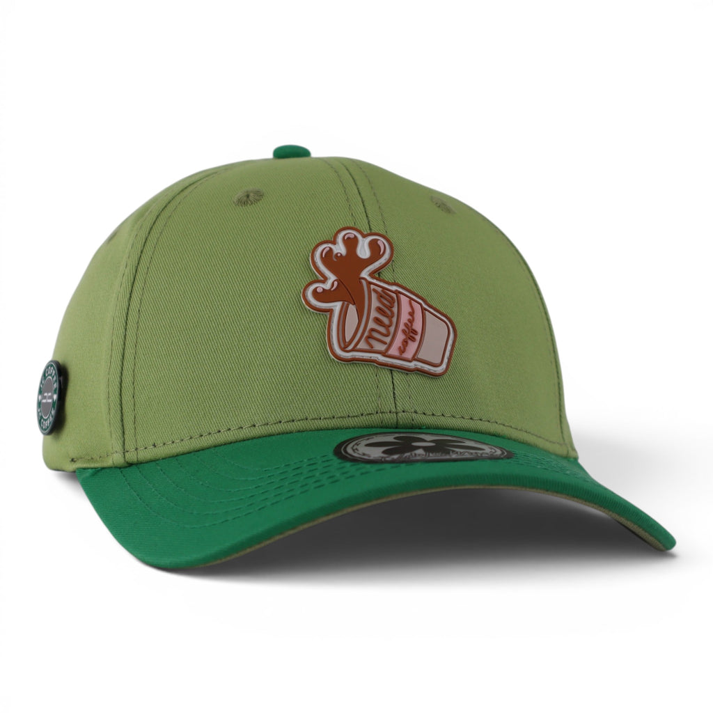 GORRA JC HATS COFFEE LOVER CURVE GREEN