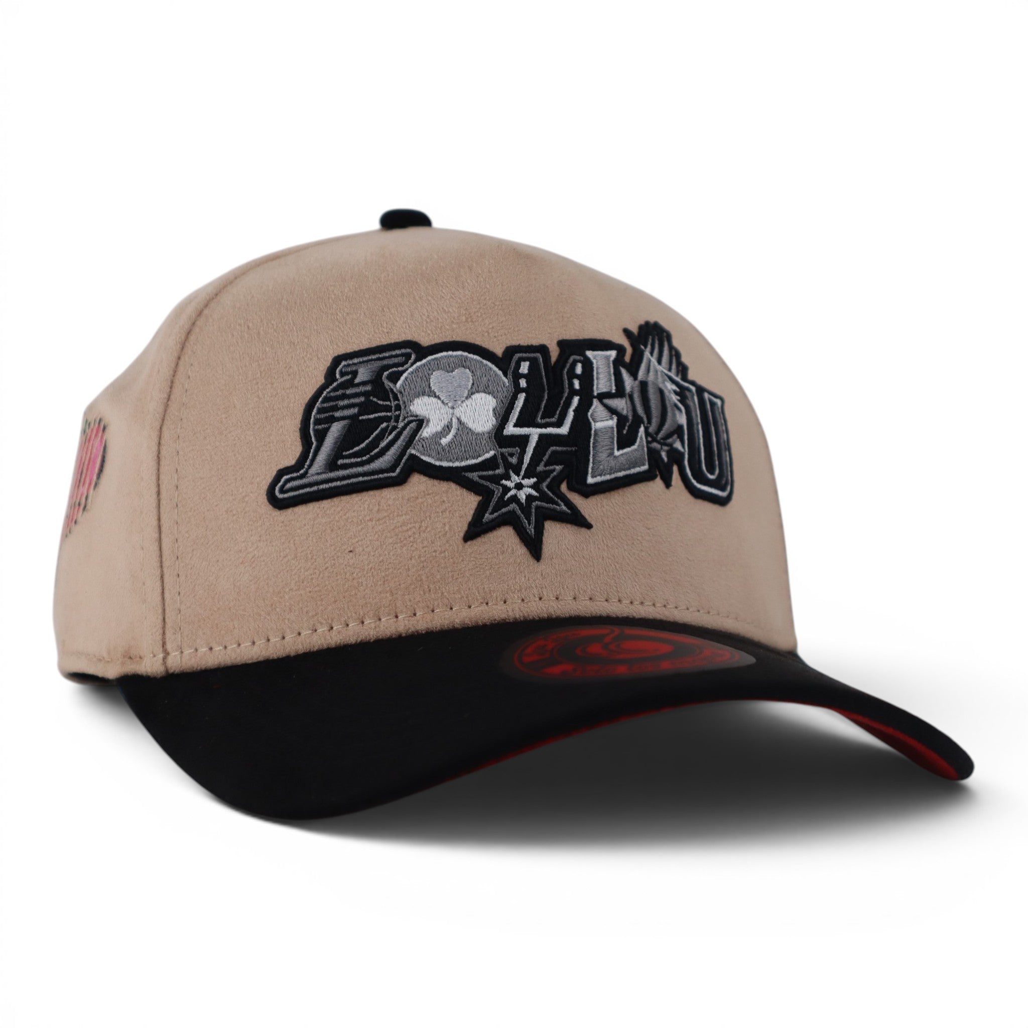 GORRA JC HATS GABITO LOU LOU BAIGE/BLK SUEDE