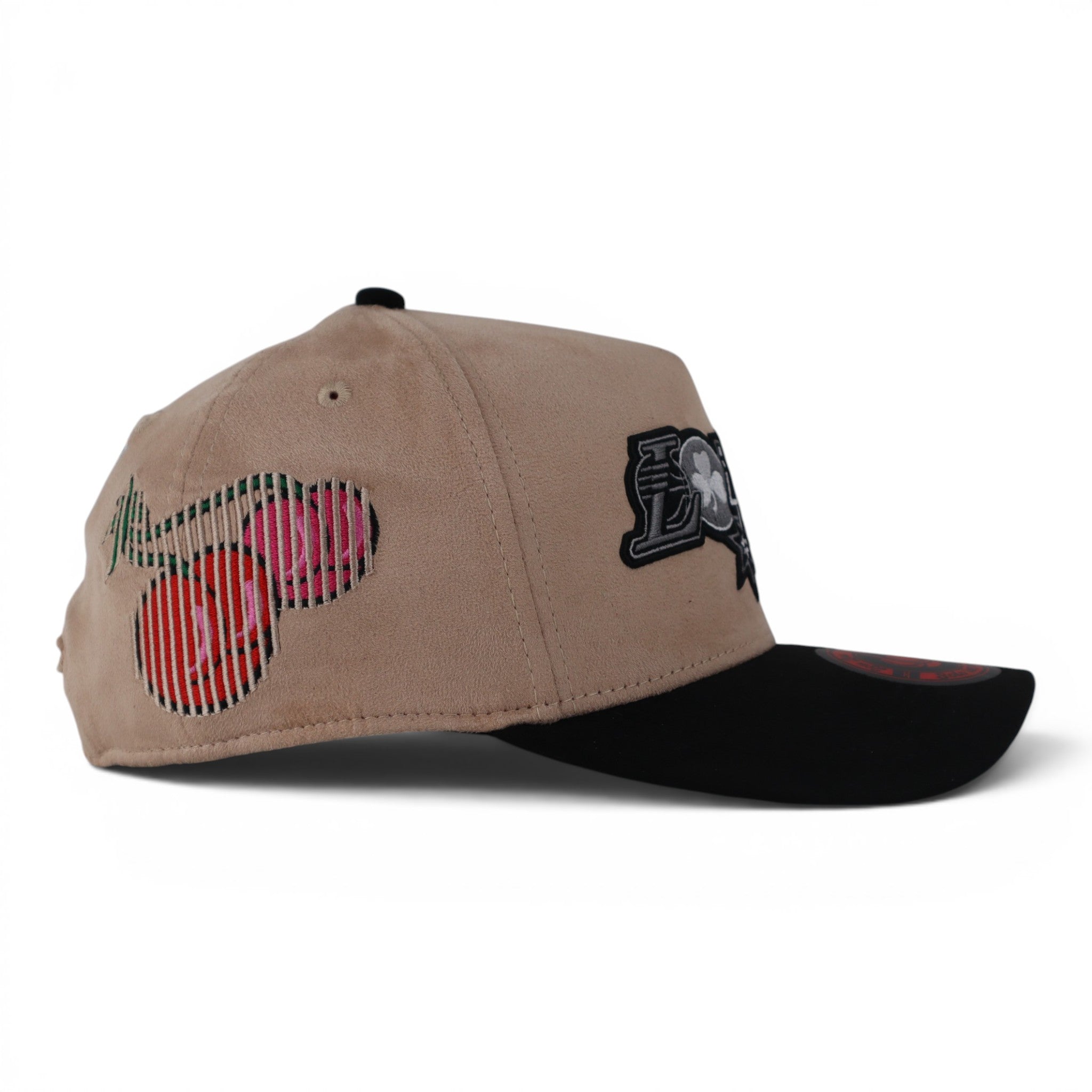 GORRA JC HATS GABITO LOU LOU BAIGE/BLK SUEDE