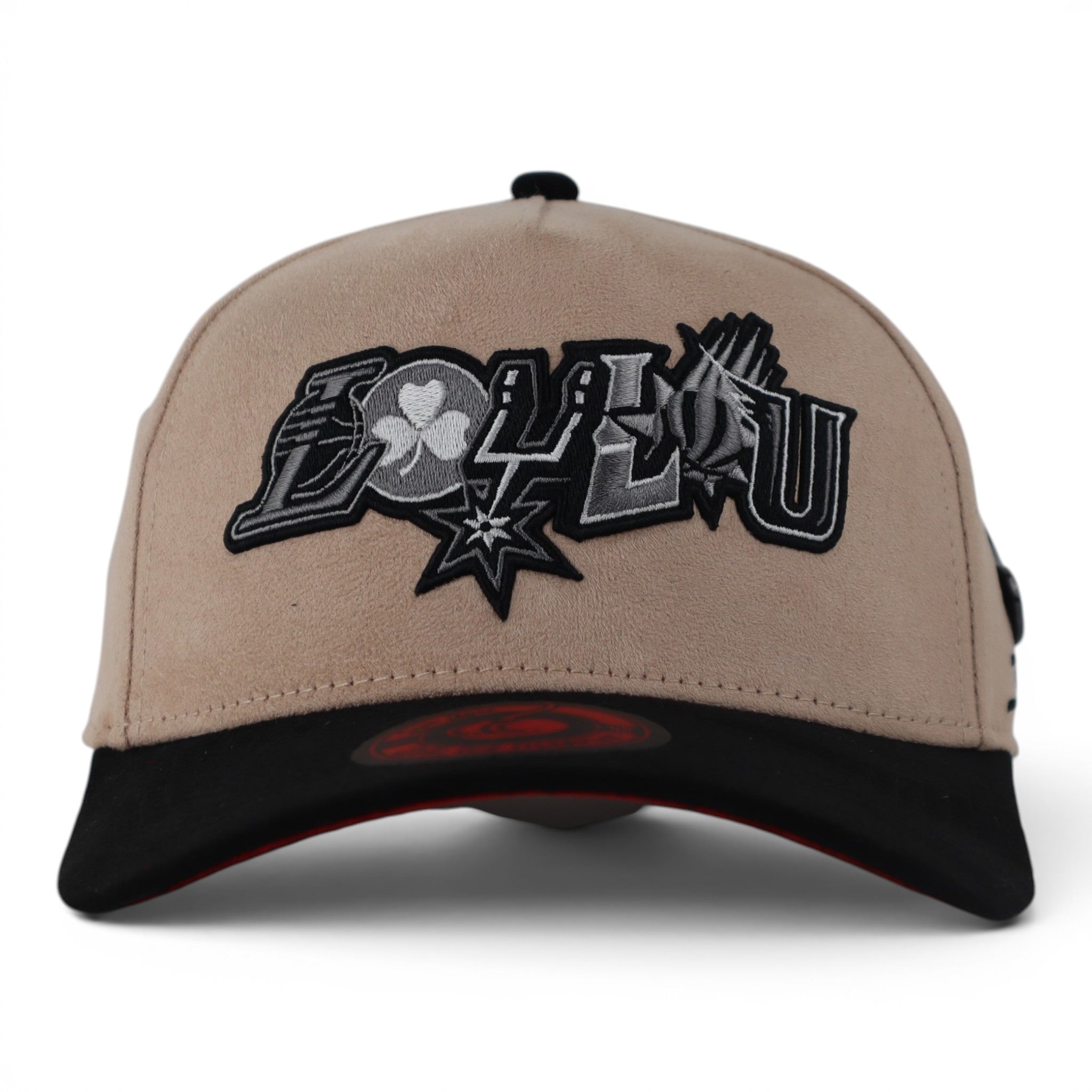 GORRA JC HATS GABITO LOU LOU BAIGE/BLK SUEDE