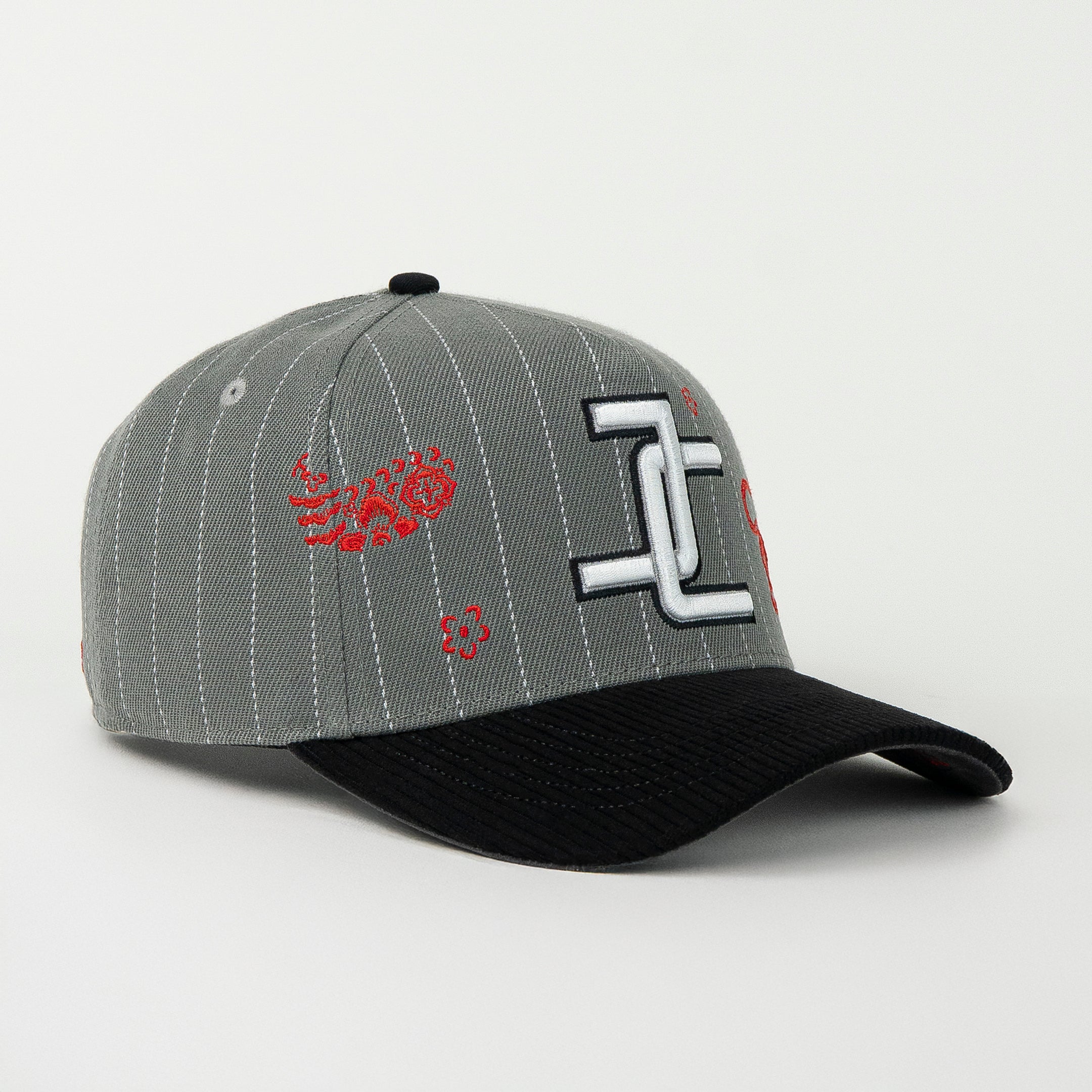 Gorra JC Hats TIGER GRY/BLACK de Tela | Snapback Visera Curva