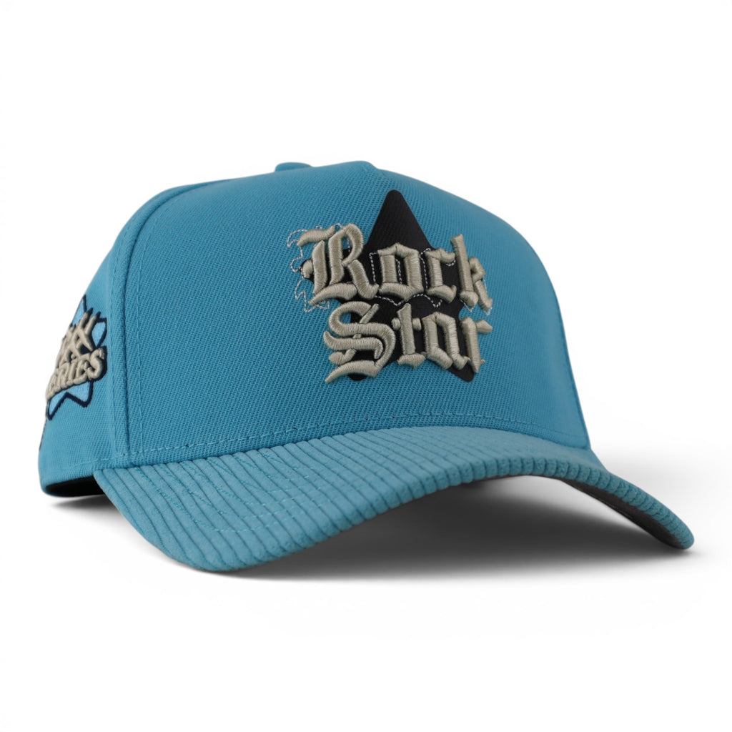 GORRA JC HATS ROCK STAR BLUE SKY VISOR CORDUROY