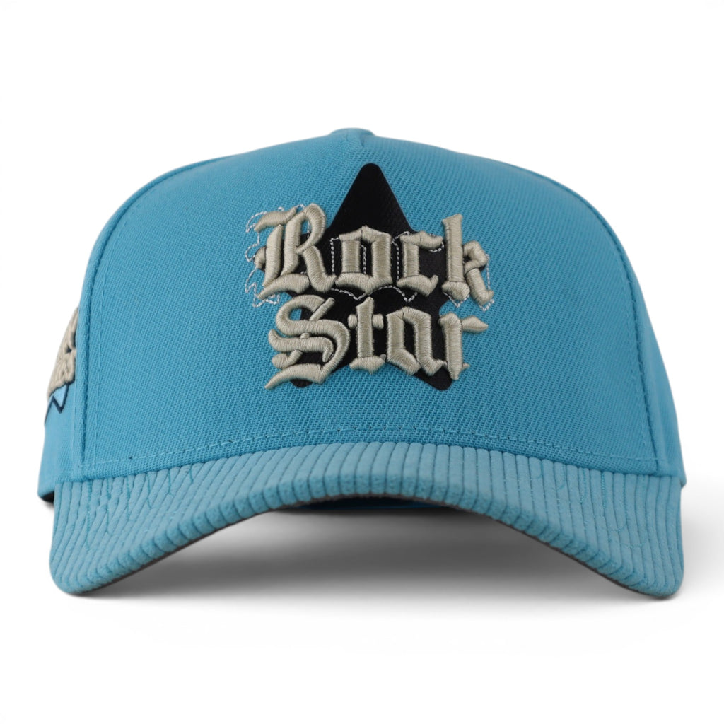 GORRA JC HATS ROCK STAR BLUE SKY VISOR CORDUROY