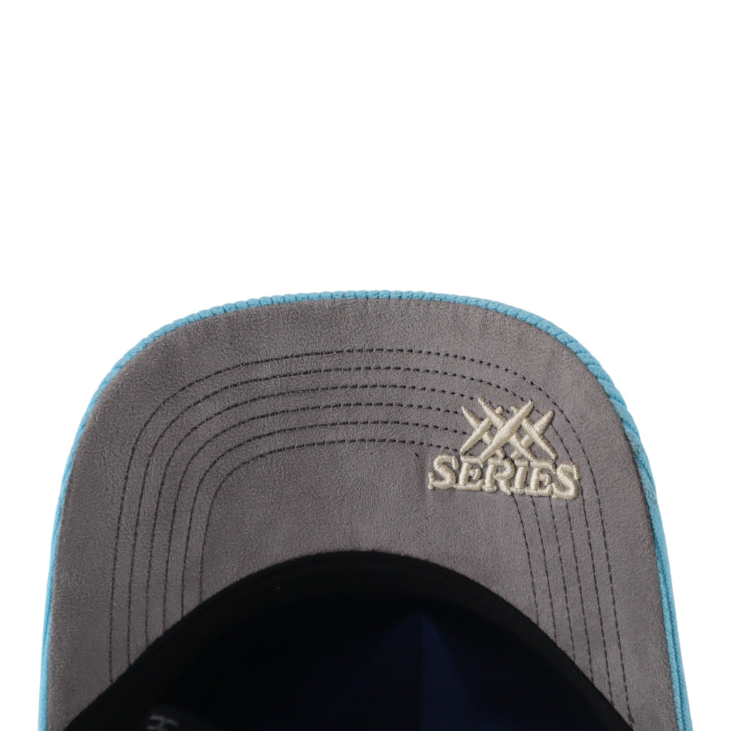 GORRA JC HATS ROCK STAR BLUE SKY VISOR CORDUROY