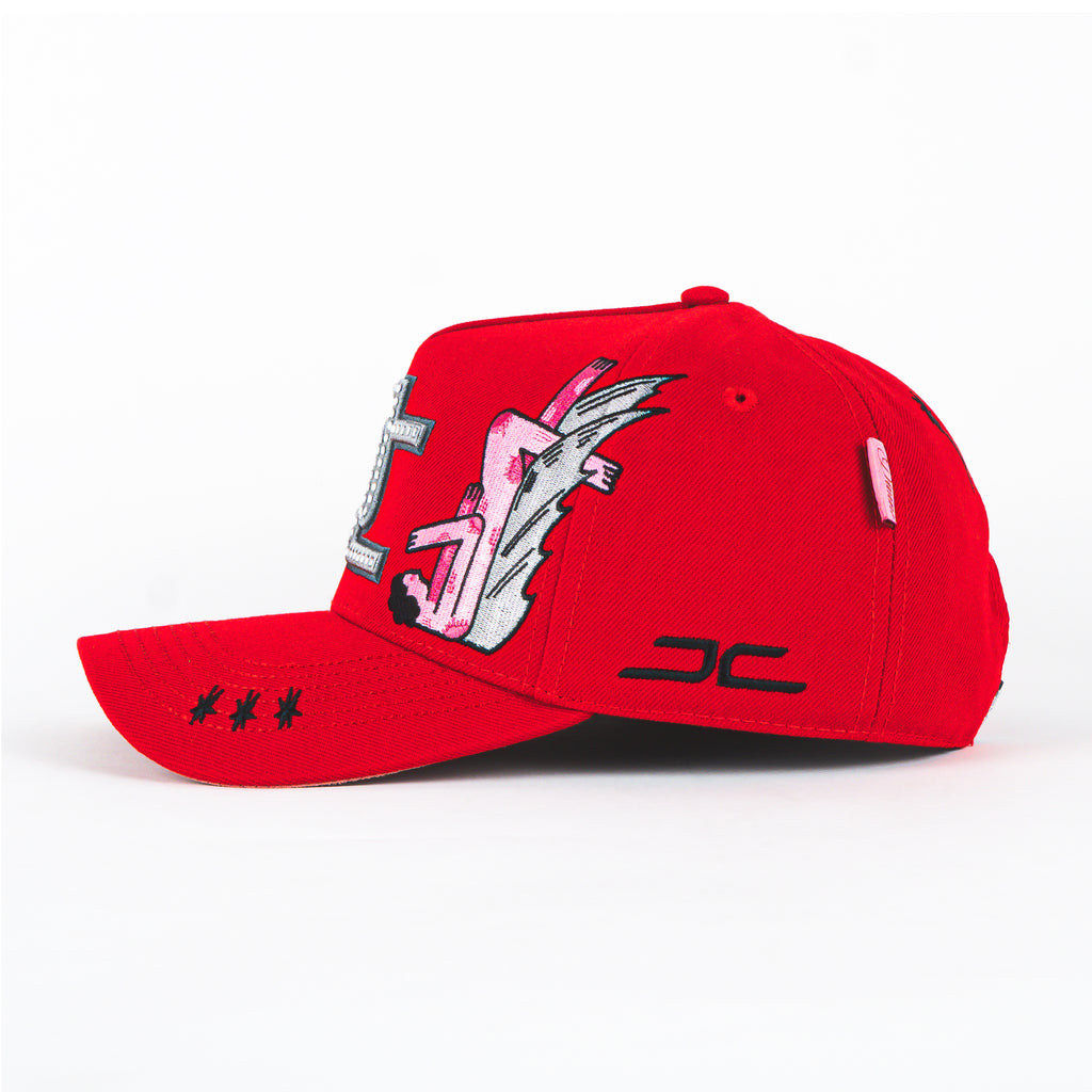 Gorra JC HATS DIVINE RED | Snapback Visera Curva
