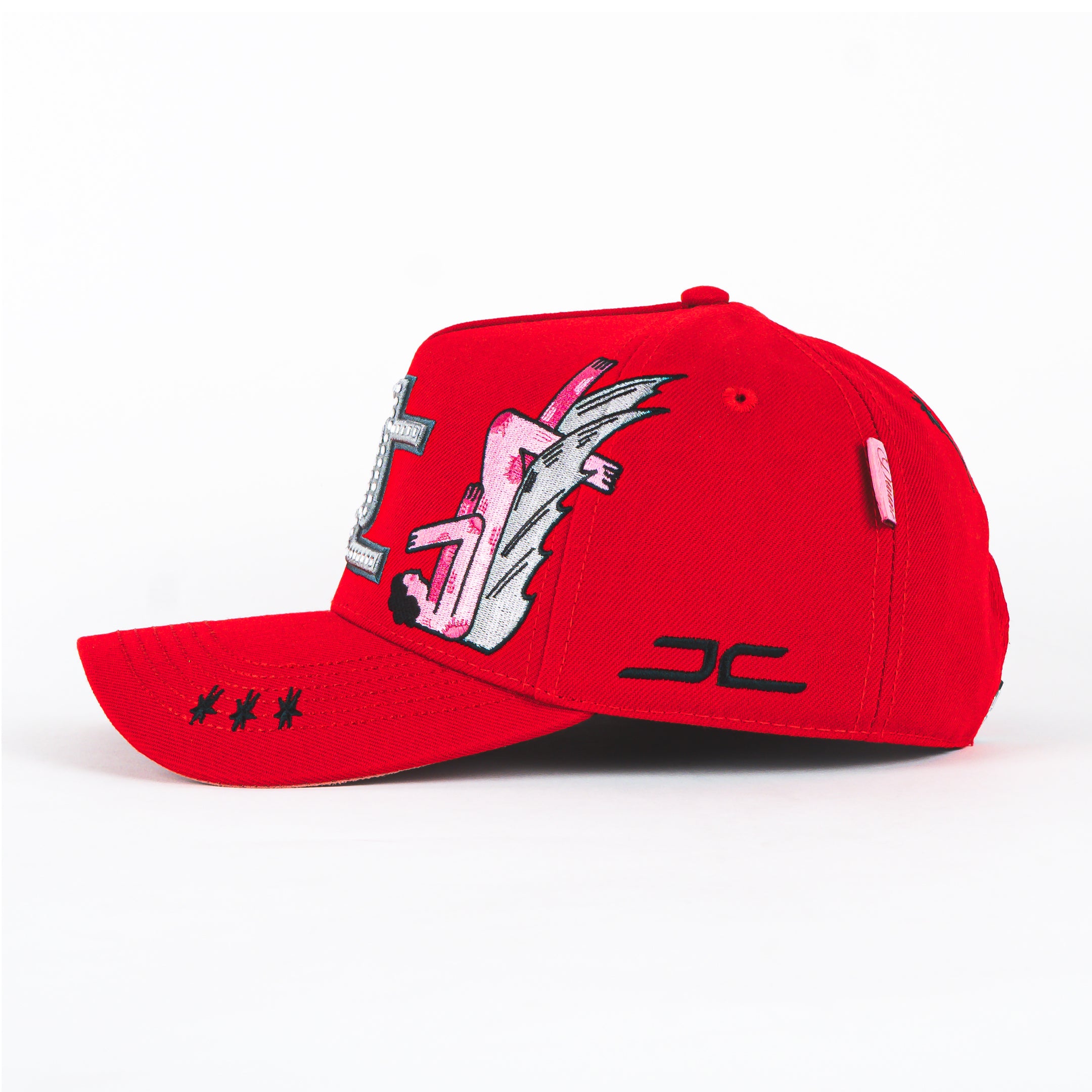 Gorra JC HATS DIVINE RED | Snapback Visera Curva