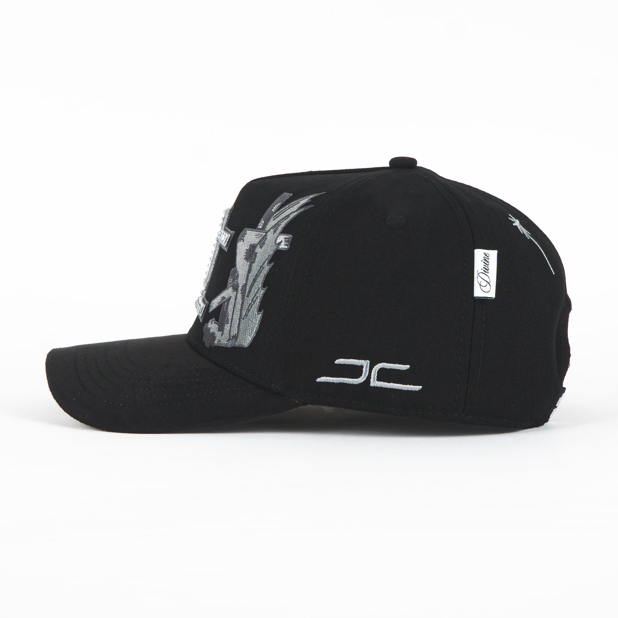 Gorra JC HATS DIVINE BLACK | Snapback Visera Curva
