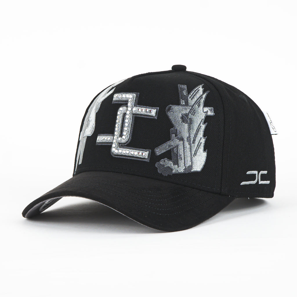 Gorra JC HATS DIVINE BLACK | Snapback Visera Curva