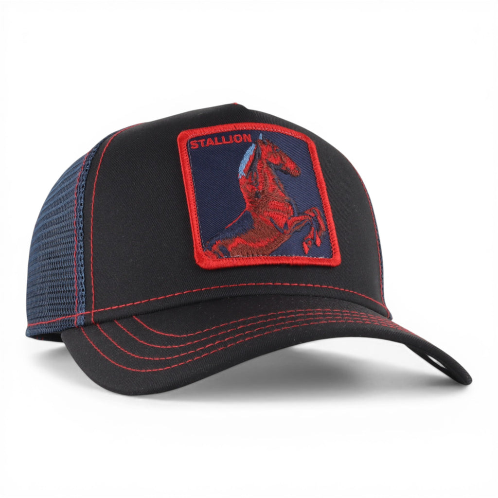 GORRA GOORIN BROS STALLION NVY/RED