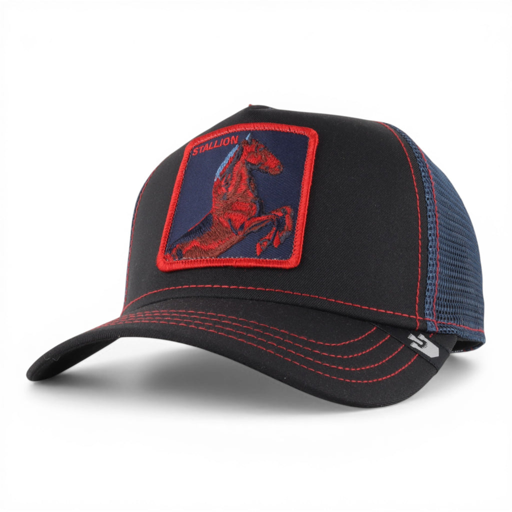 GORRA GOORIN BROS STALLION NVY/RED