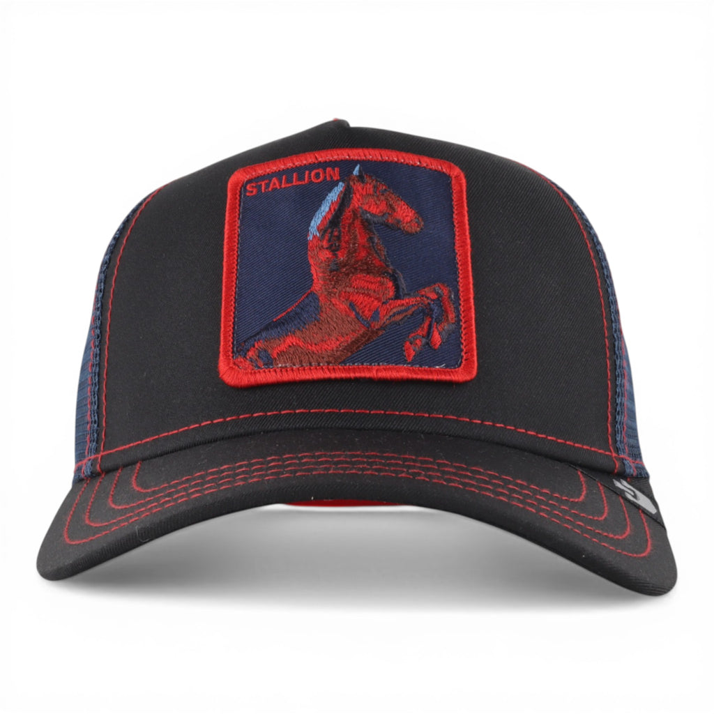 GORRA GOORIN BROS STALLION NVY/RED