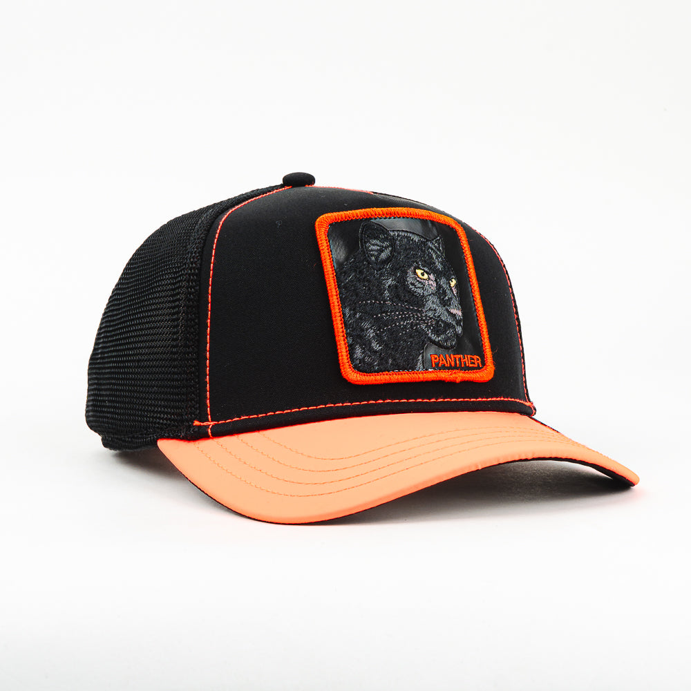 GORRA GOORIN BROS DARK SHINES PANTHER BLK/ORG NEON