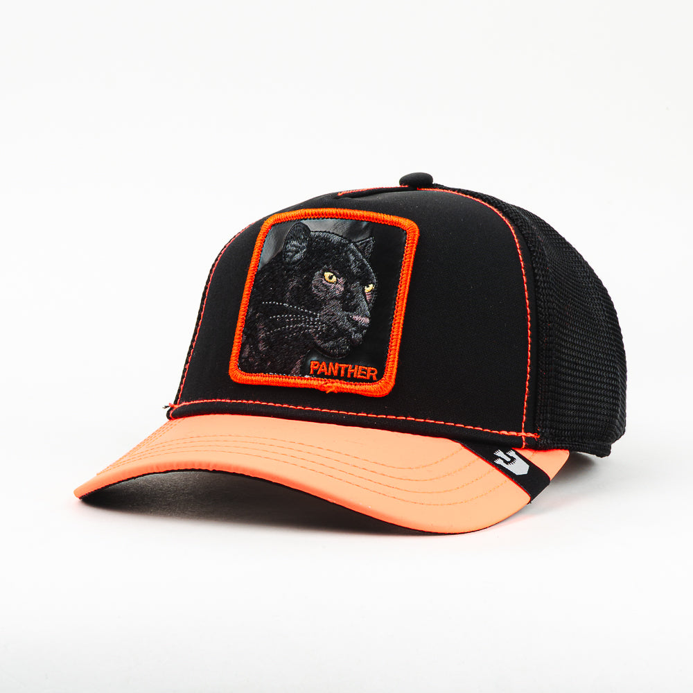 GORRA GOORIN BROS DARK SHINES PANTHER BLK/ORG NEON