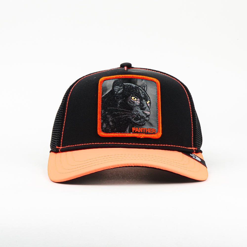 GORRA GOORIN BROS DARK SHINES PANTHER BLK/ORG NEON