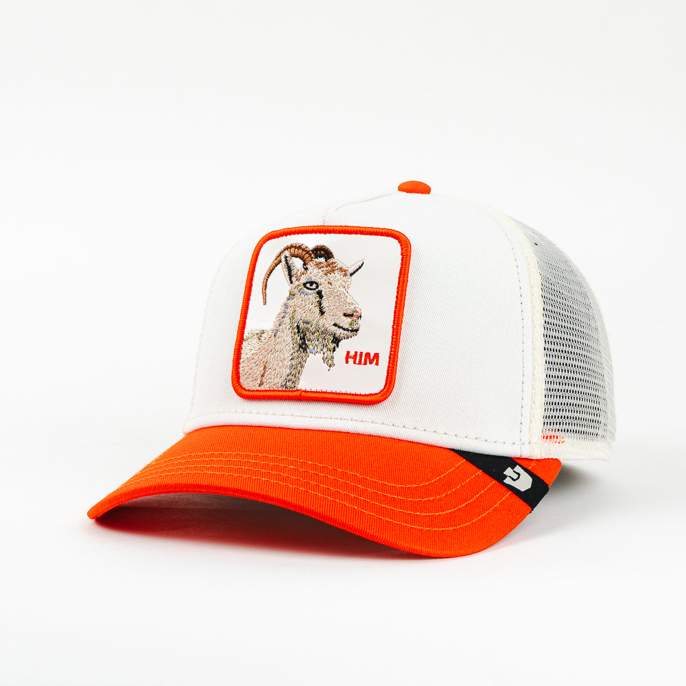 GORRA GOORIN BROS HIM GOAT  WHITE/ORAGE