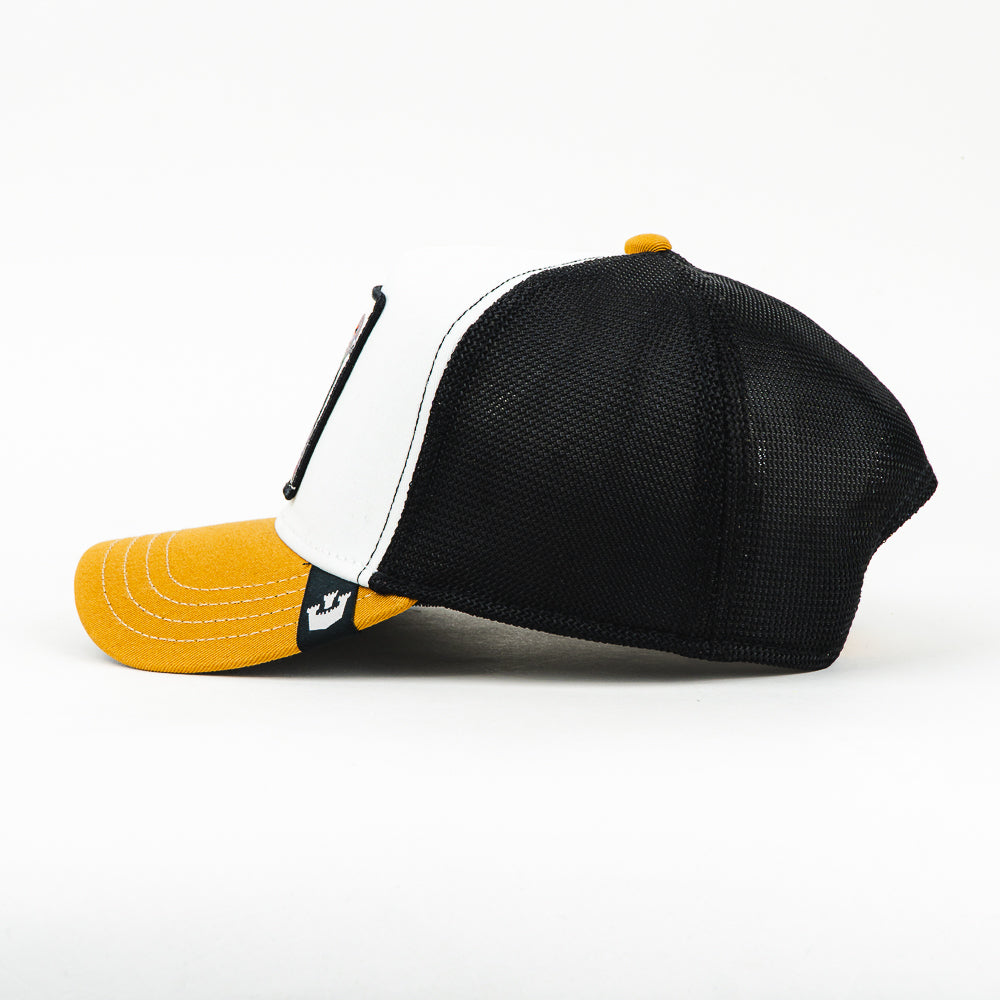 GORRA GOORIN BROS PIGEON HOMIE WHITE/MUSTARD