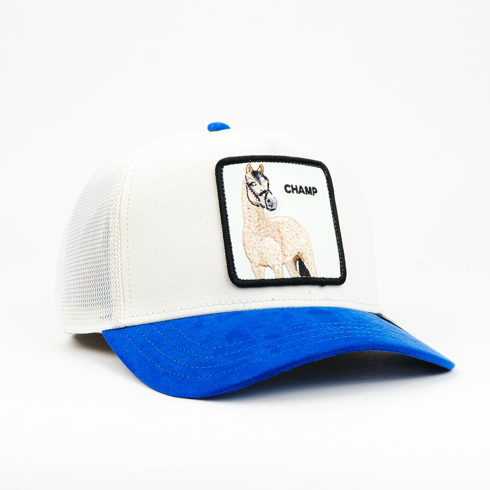 GORRA GOORIN BROS THE SUEDE HORSE BLUE/WHT