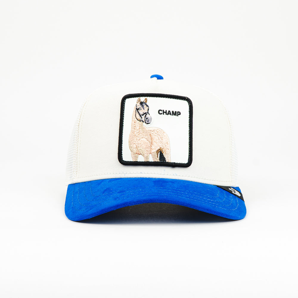 GORRA GOORIN BROS THE SUEDE HORSE BLUE/WHT