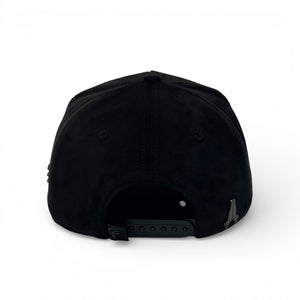 GORRA FLORENCE CAPS SAN JUDAS NEGRO SUEDE