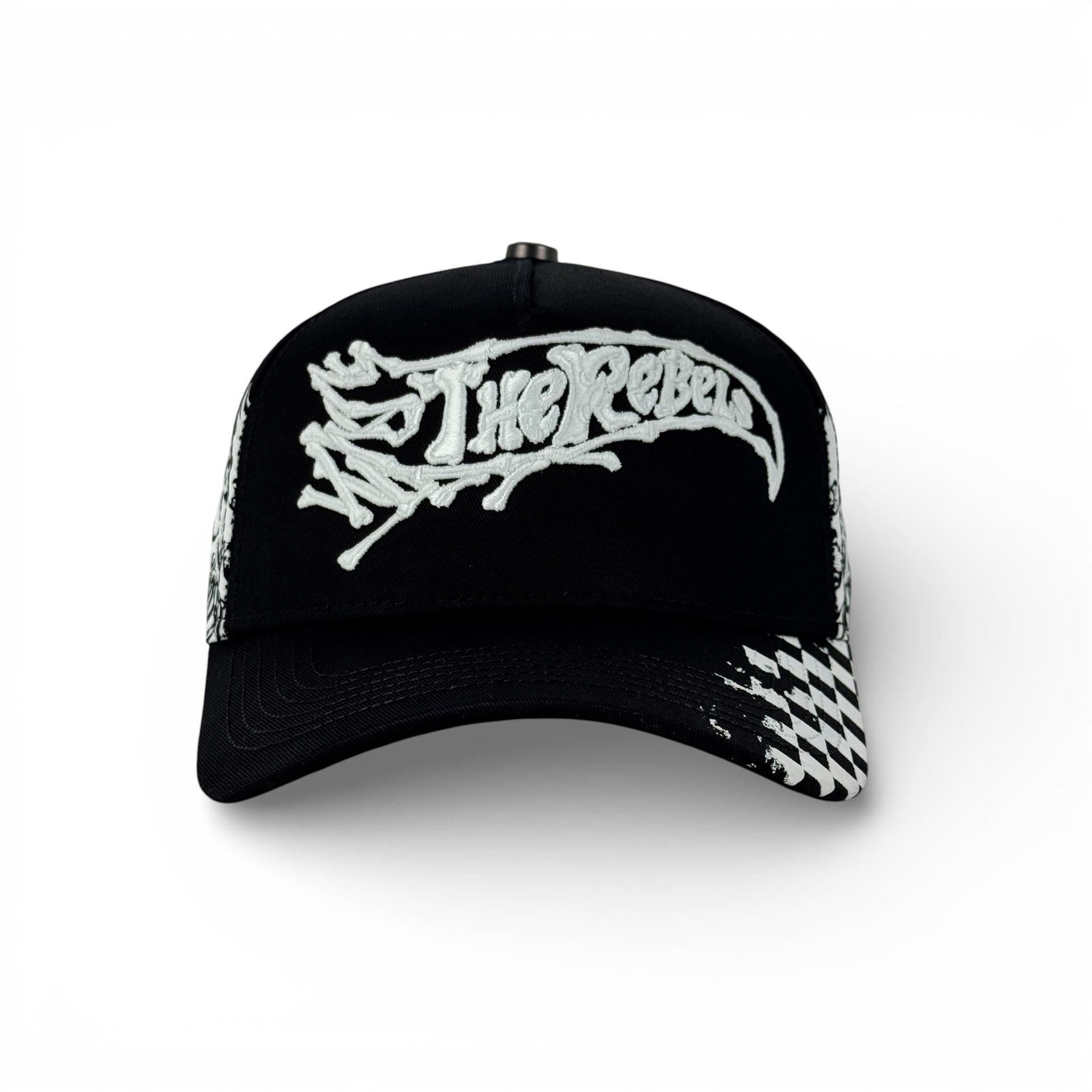 GORRA REBEL HATS SKULL HELLY BLACK*******ADICIONALES