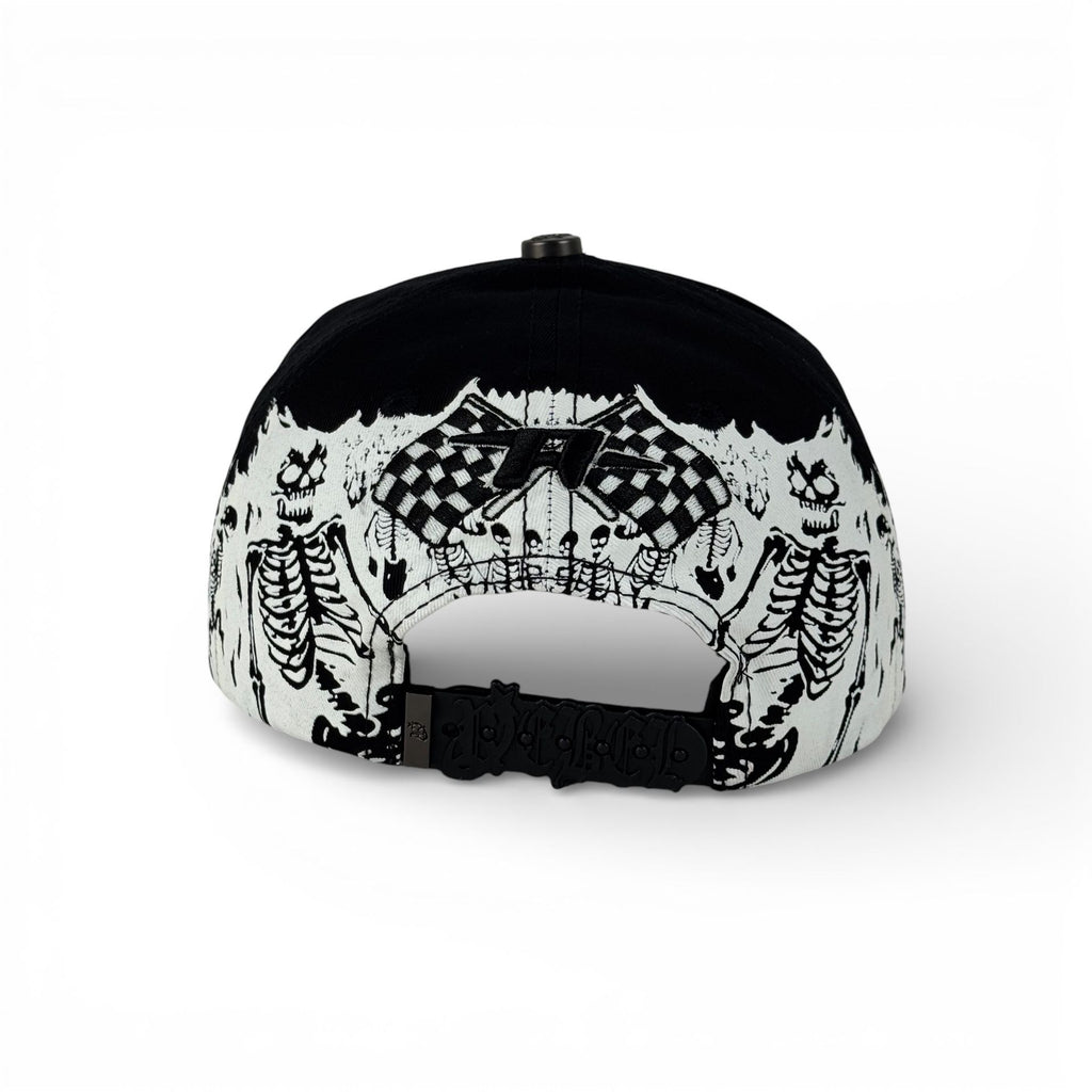 GORRA REBEL HATS SKULL HELLY BLACK*******ADICIONALES