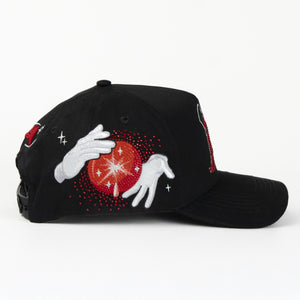 Gorra 31 Hats EL MAGO BLK/RED Suede | Snapback Visera Curva