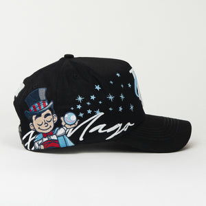 Gorra 31 Hats EL MAGO BLK/BLUE Suede | Snapback Visera Curva