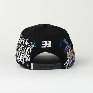 Gorra 31 Hats EL MAGO BLK/BLUE Suede | Snapback Visera Curva