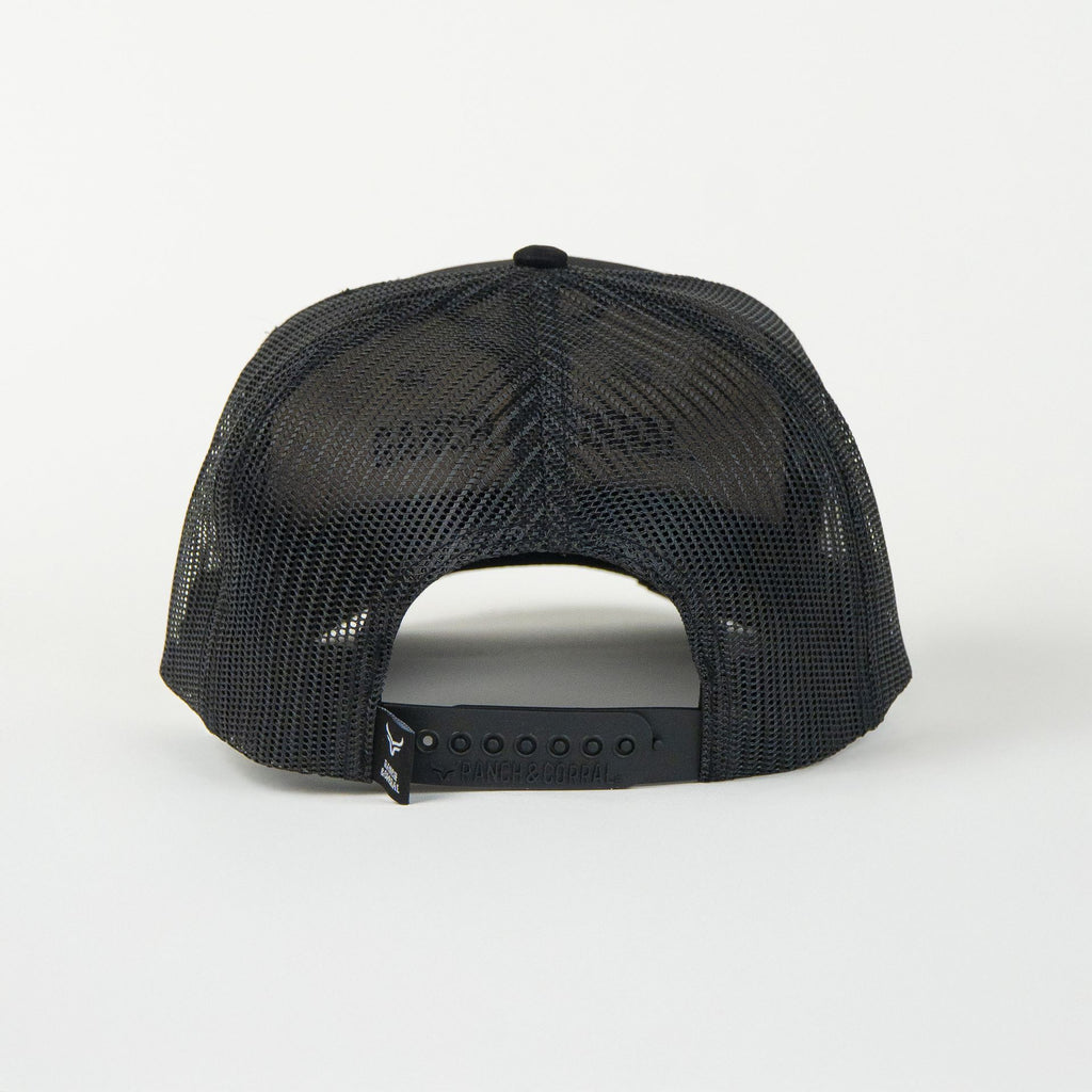 Gorra Ranch & Corral DAVIS ALONSO 26 BLACK de Tela | Snapback Visera Semicurva