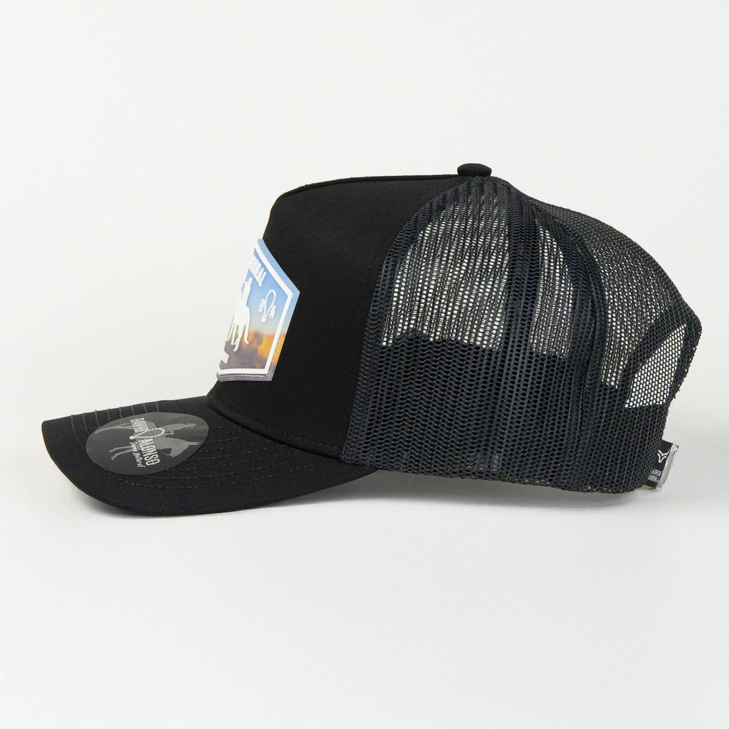 Gorra Ranch & Corral DAVIS ALONSO 26 BLACK de Tela | Snapback Visera Semicurva