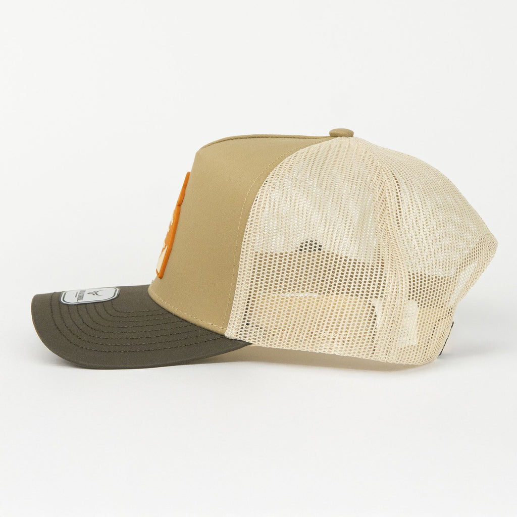 Gorra Ranch & Corral YELLOWSTONE 29 BEIGE/GREEN | Snapback Visera Semicurva