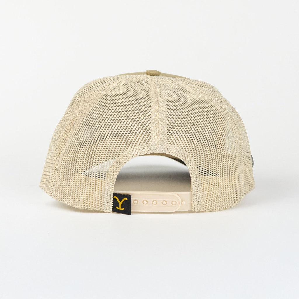 Gorra Ranch & Corral YELLOWSTONE 29 BEIGE/GREEN | Snapback Visera Semicurva