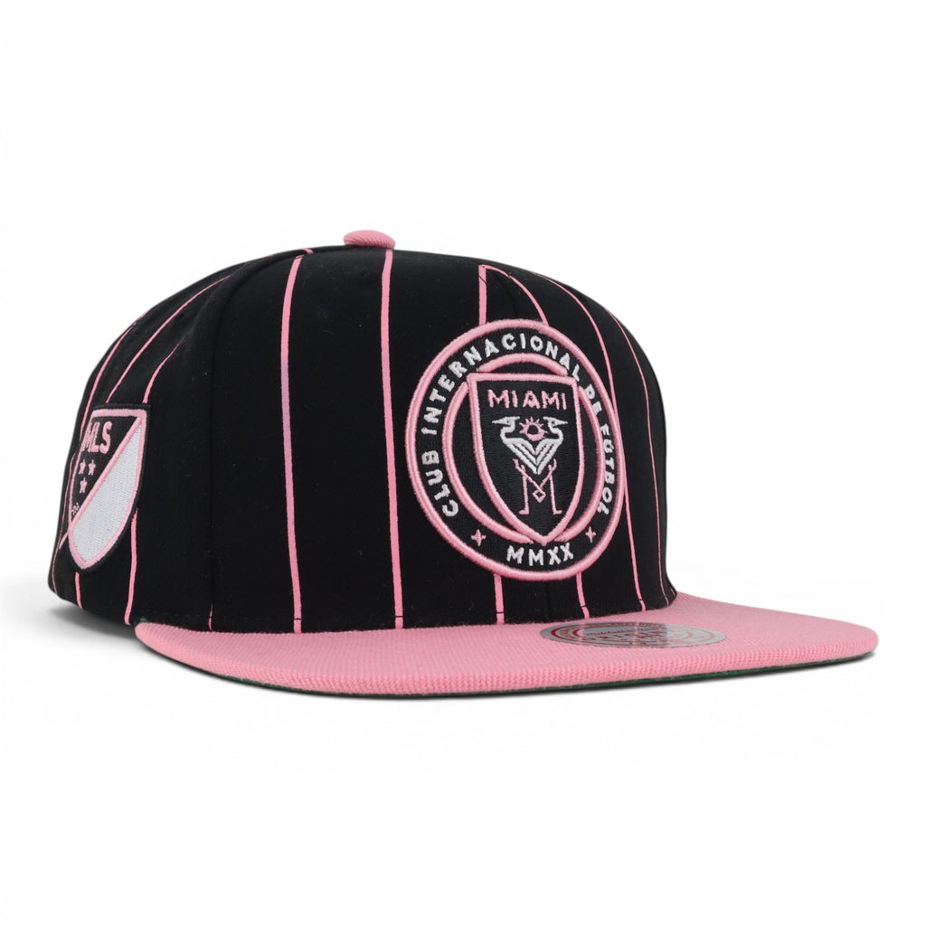 GORRA MITCHELL & NESS MIAMI TEAM PINSTRIPE BLACK/PINK