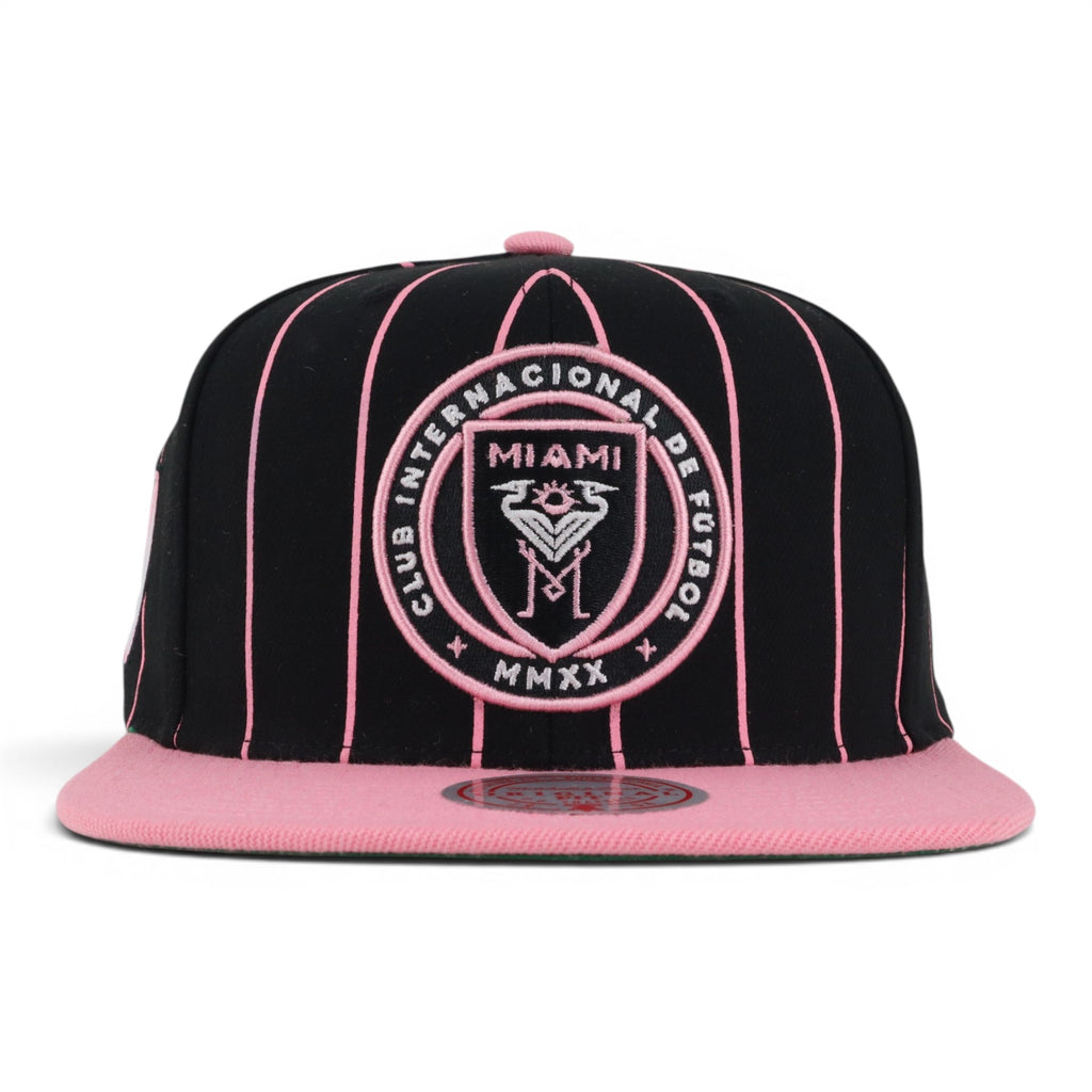 GORRA MITCHELL & NESS MIAMI TEAM PINSTRIPE BLACK/PINK