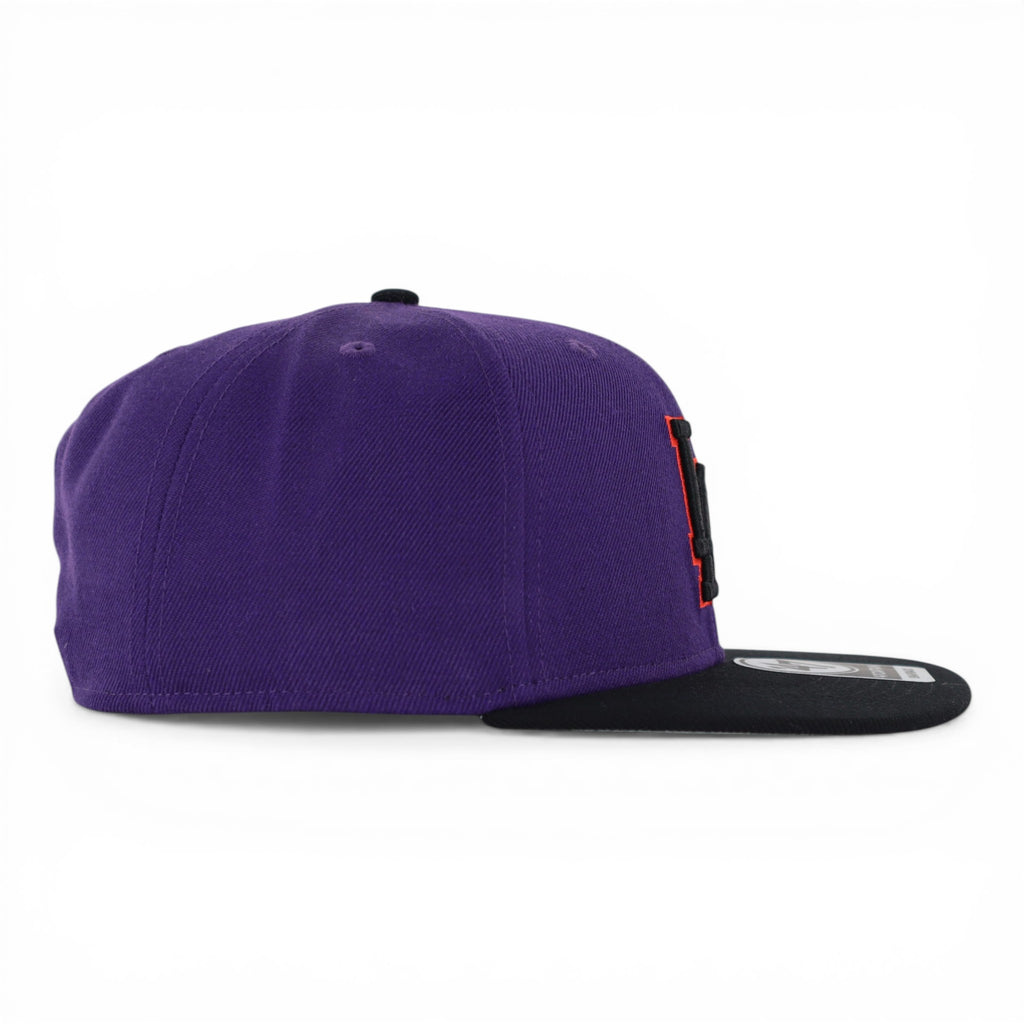 DODGERS PURPLE/BLACK SNAPBACK CAPTAIN