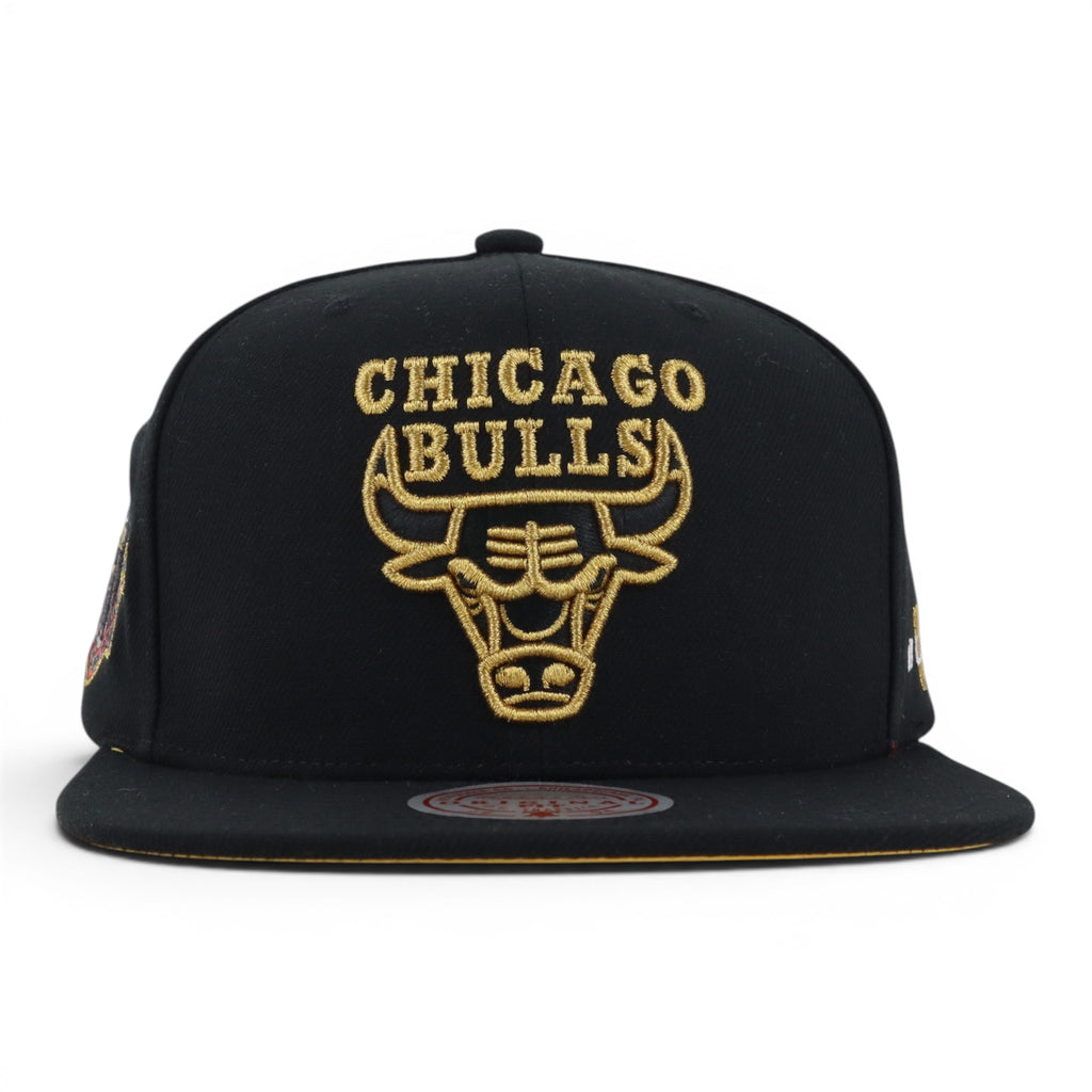 GORRA MITCHELL & NESS BULLS CORE VI BLK/GOLD NEON