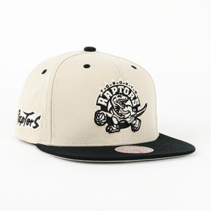 GORRA MITCHELL & NESS RAPTORS EVERGREEN CREAM/BLK