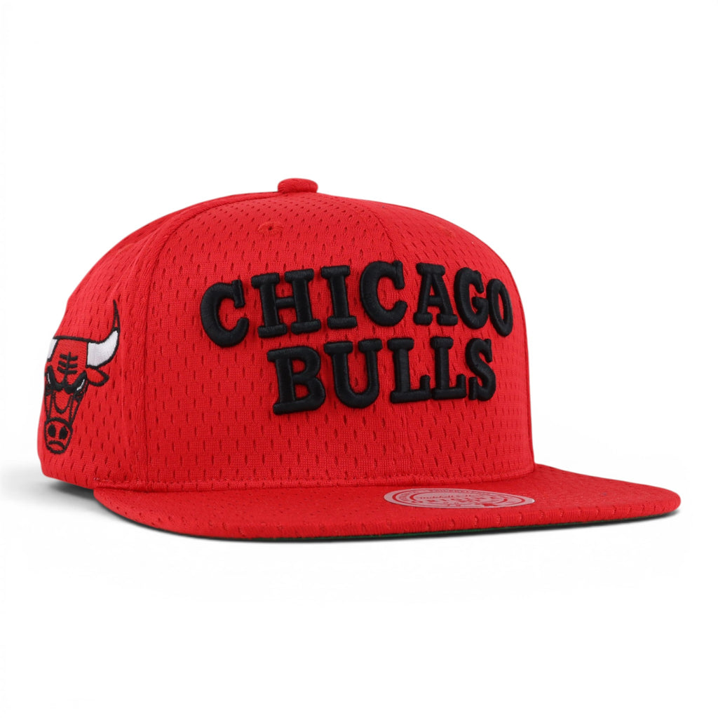 GORRA MITCHELL & NESS BULLS MESHED UP RED/BLK