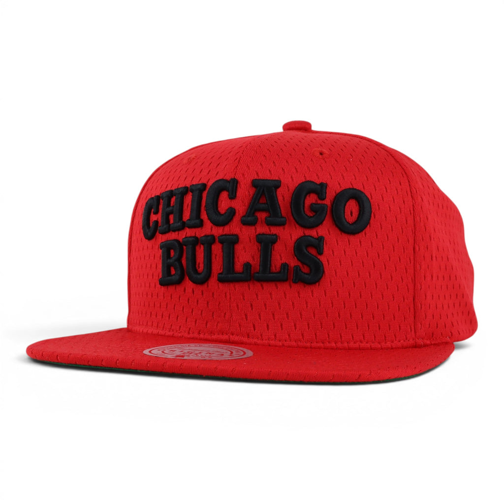 GORRA MITCHELL & NESS BULLS MESHED UP RED/BLK