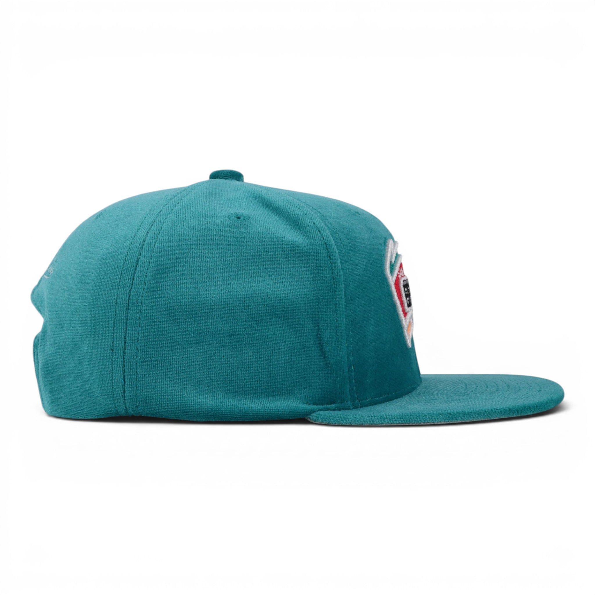 GORRA MITCHELL & NESS SPURS TC VELOUR TEAL SUEDE