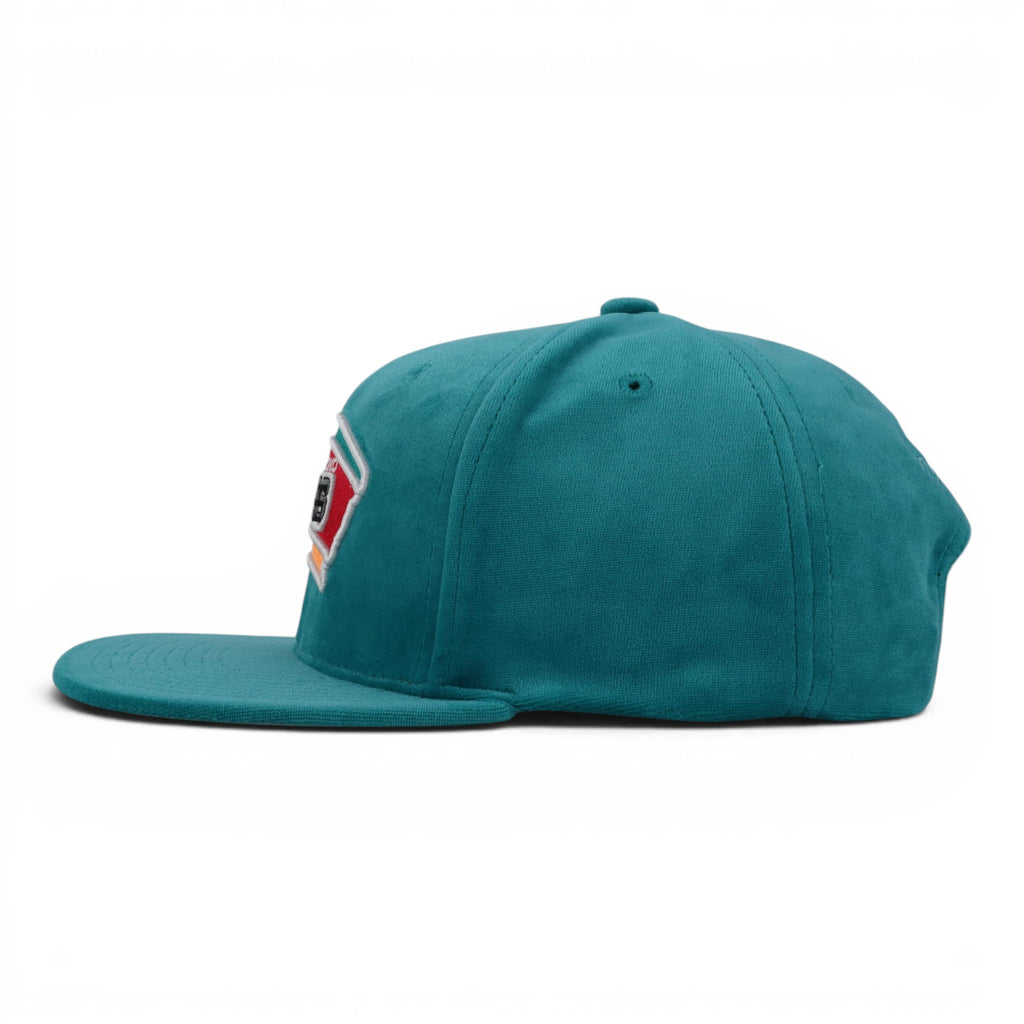 GORRA MITCHELL & NESS SPURS TC VELOUR TEAL SUEDE