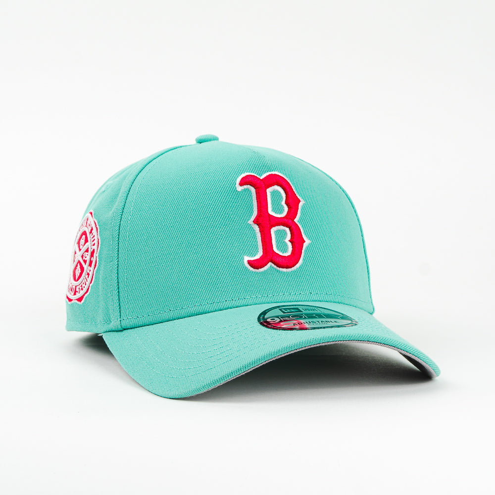 GORRA A FRAME NEW ERA RED SOX WORL SERIE 1915 AQUA/PINK