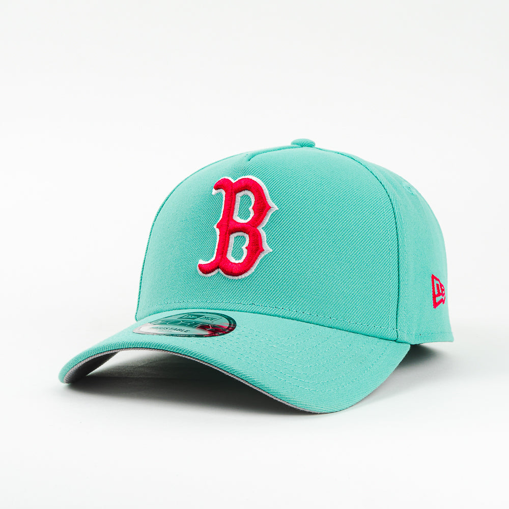 GORRA A FRAME NEW ERA RED SOX WORL SERIE 1915 AQUA/PINK