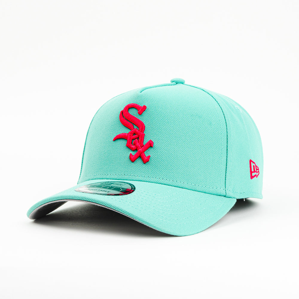 GORRA A FRAME NEW ERA WHITE SOX WORLD 05 SERIES AQUA /PINK