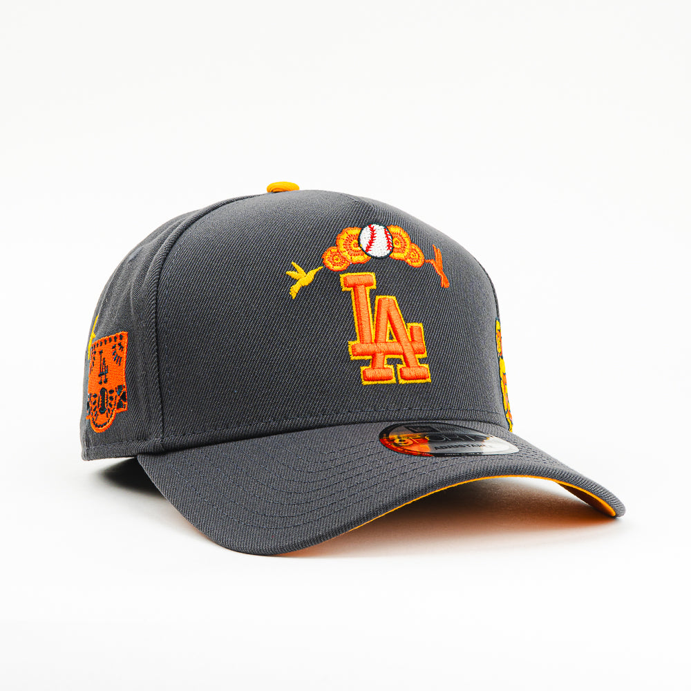 GORRA A FRAME NEW ERA DODGERS DIA DE MUERTOS ORANGE
