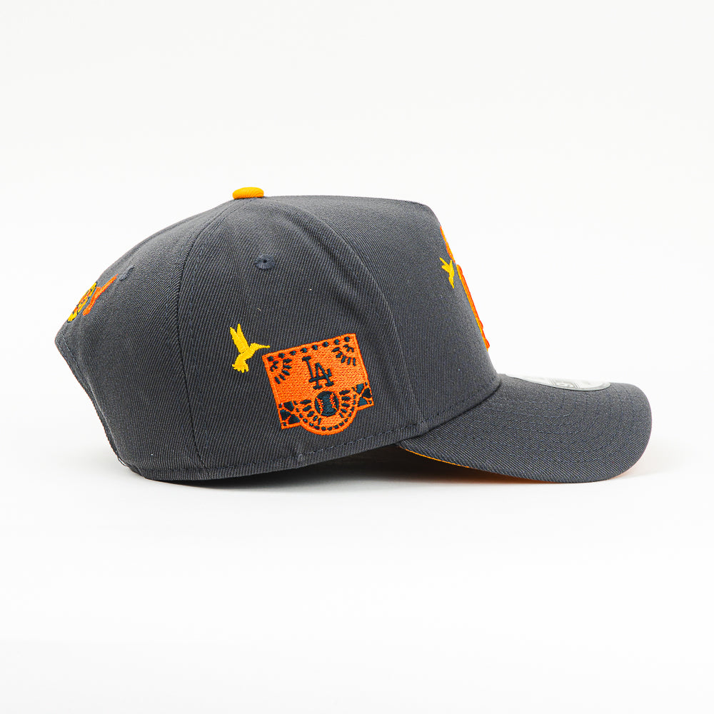 GORRA A FRAME NEW ERA DODGERS DIA DE MUERTOS ORANGE