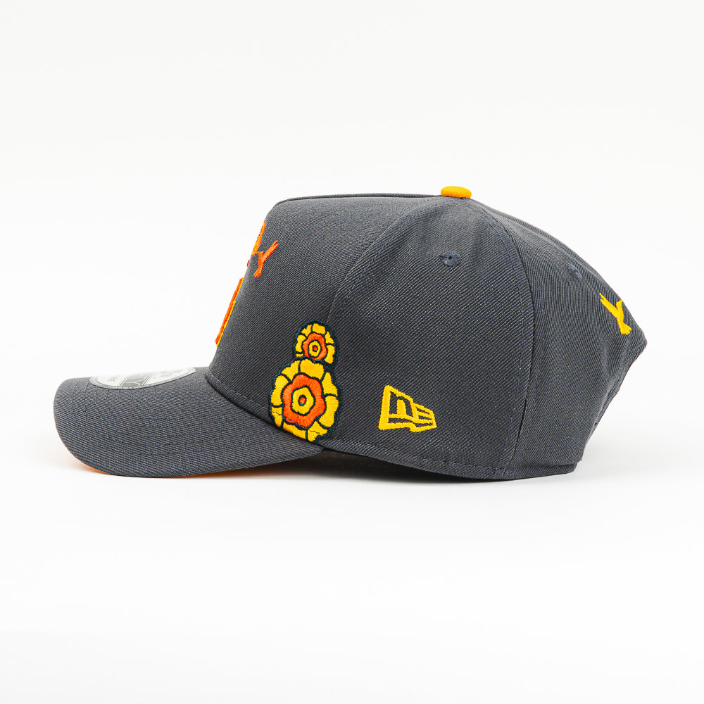 GORRA A FRAME NEW ERA DODGERS DIA DE MUERTOS ORANGE