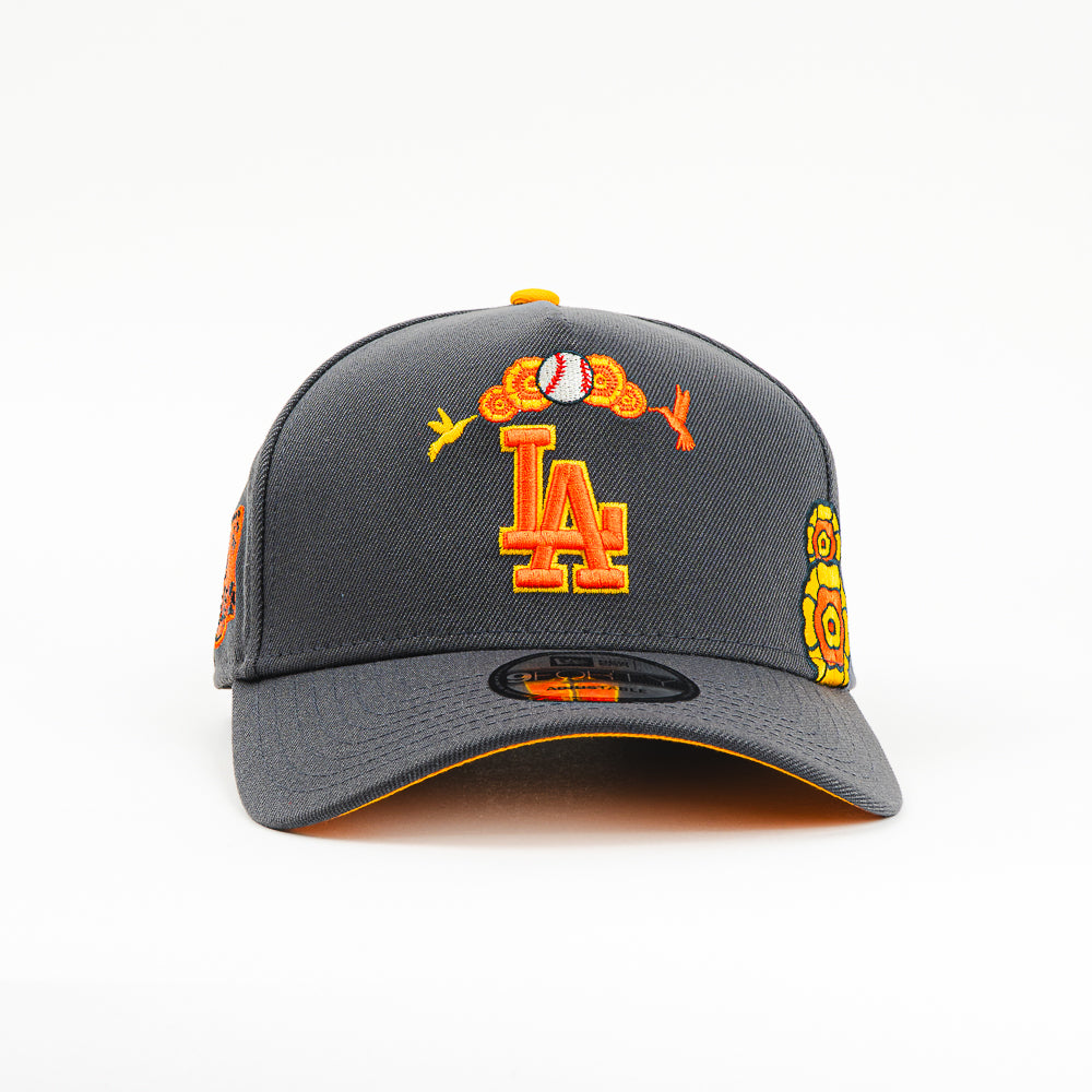 GORRA A FRAME NEW ERA DODGERS DIA DE MUERTOS ORANGE